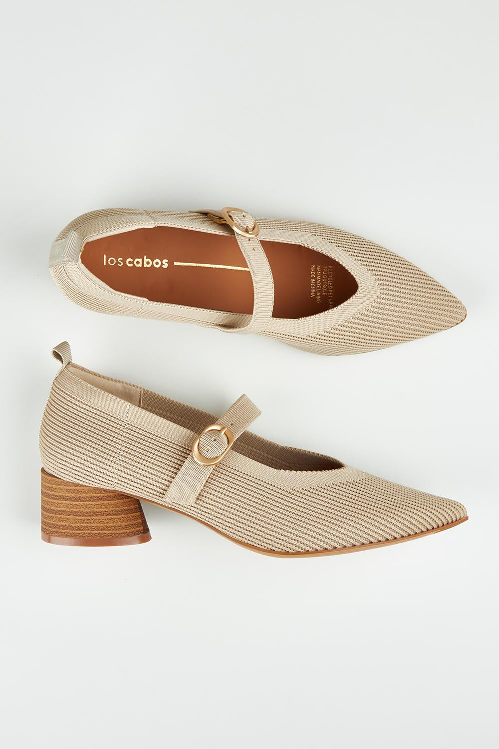 Hany Fly Knit Heel - Taupe