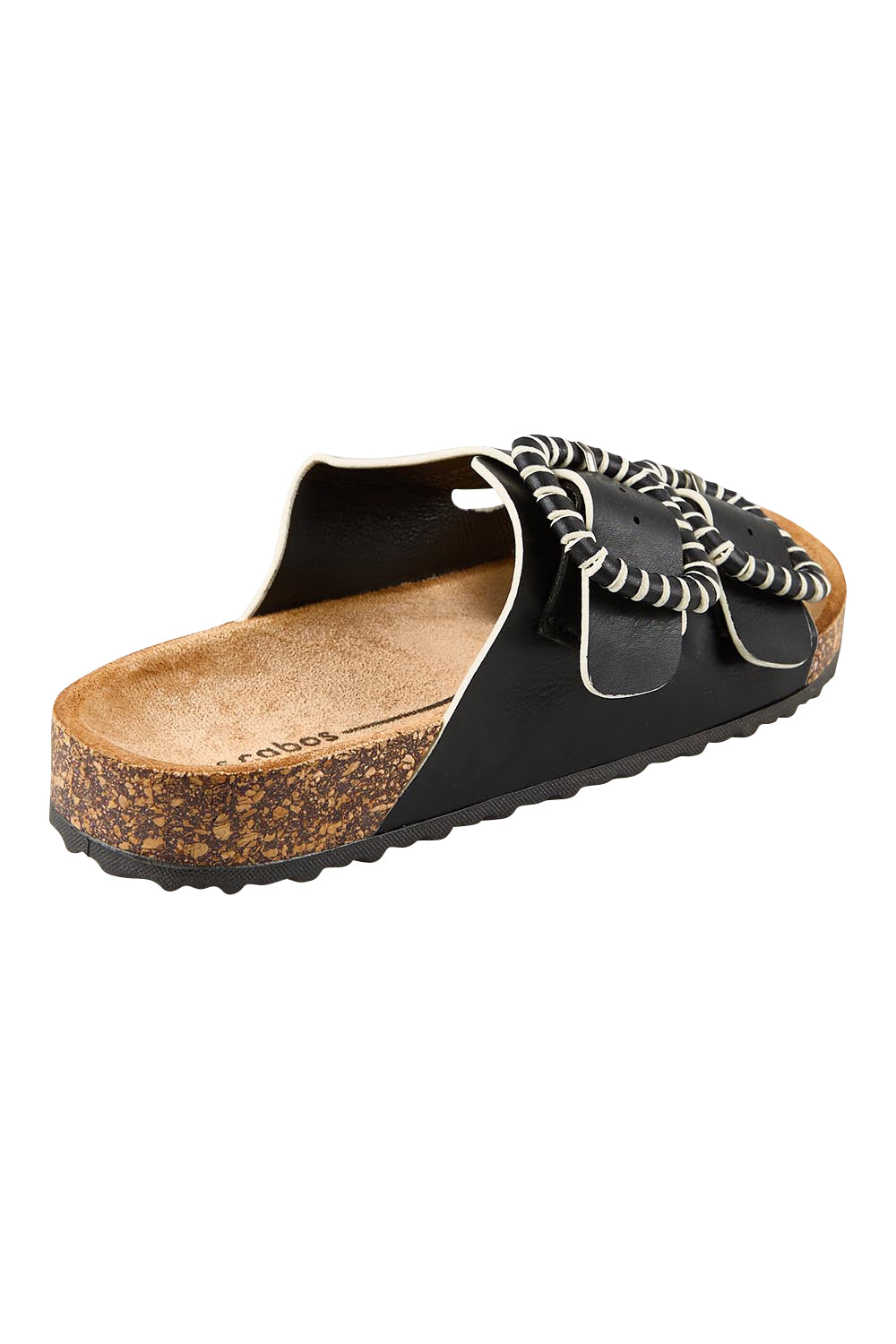 Product shot of the Jirona Slide - Black in colour Black, from the back