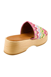 Product shot of the Seli Slide - Pinkmulti in colour Pinkmulti, from the back