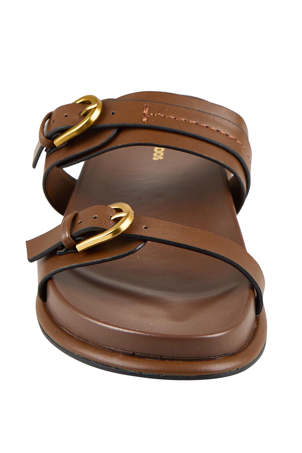 Product shot of the Valise Slide - Chestnut in colour Chestnut, showing detail
