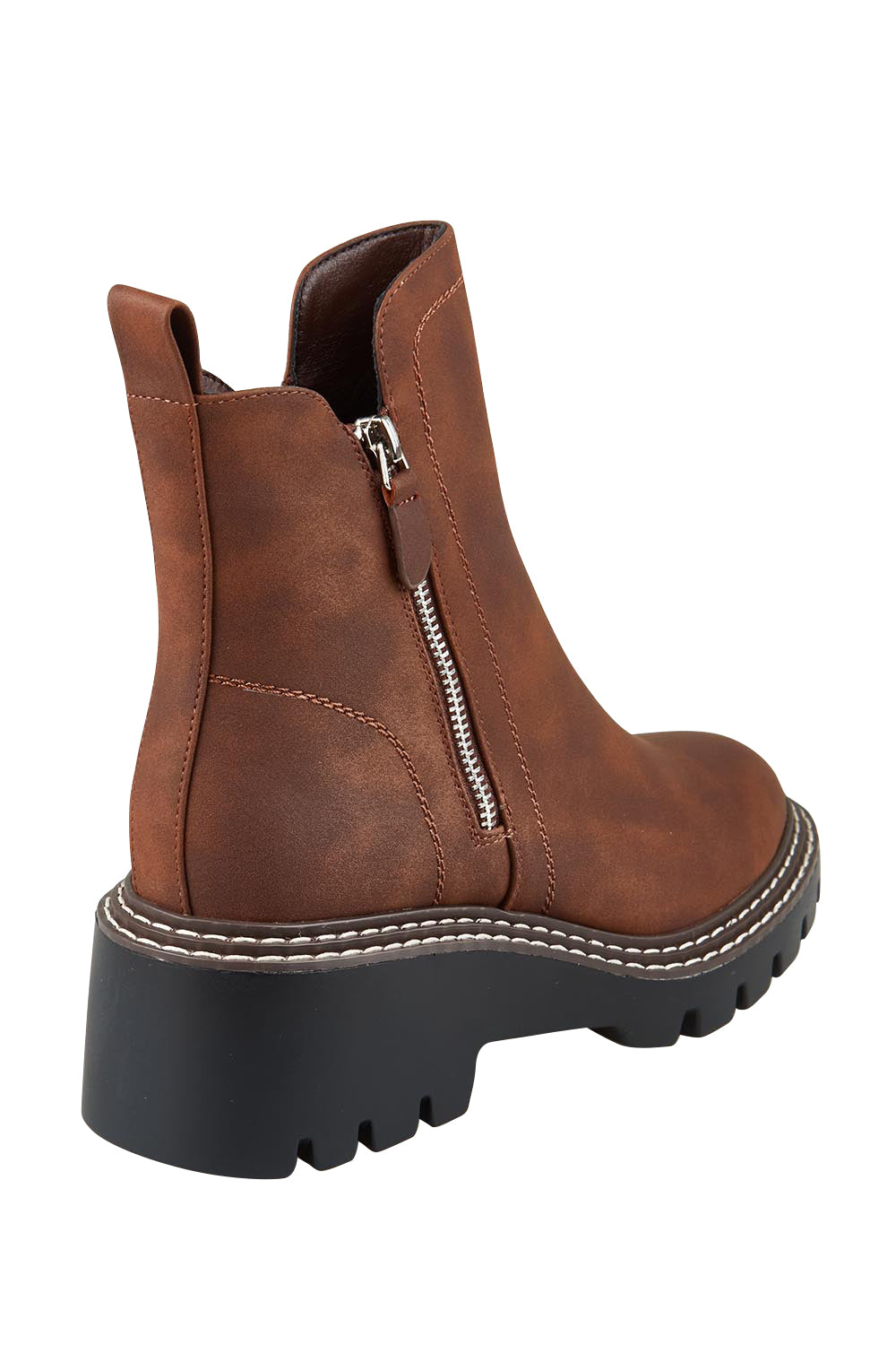 Vianne Zip Ankle Boot – Dkbrown