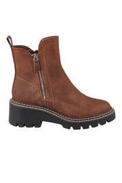 Vianne Zip Ankle Boot – Dkbrown
