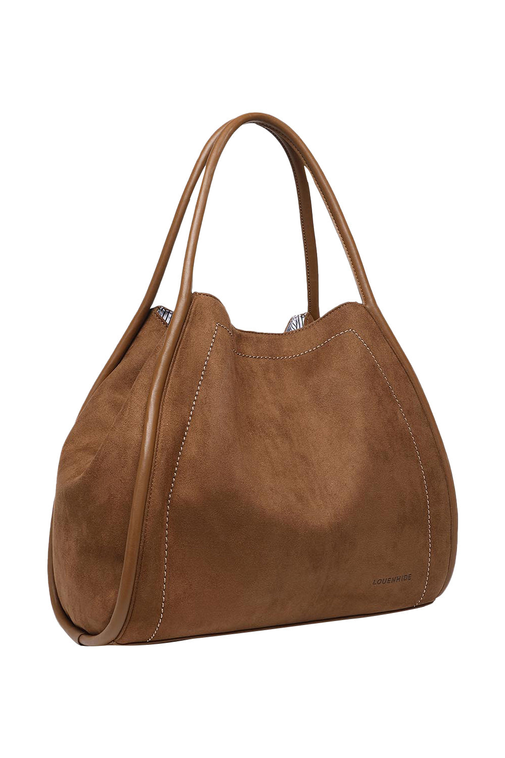 Product shot of the Sutton Shoulder Bag in colour Tansuede, detail