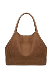 Product shot of the Sutton Shoulder Bag in colour Tansuede, from the front