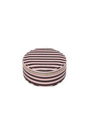 Product shot of the Sisco Stripe Jewellery Box - Pinkchocstripe in colour Pinkchocstripe, from the front