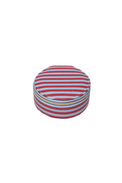 Product shot of the Sisco Stripe Jewellery Box - Redskystripe in colour Redskystripe, from the front