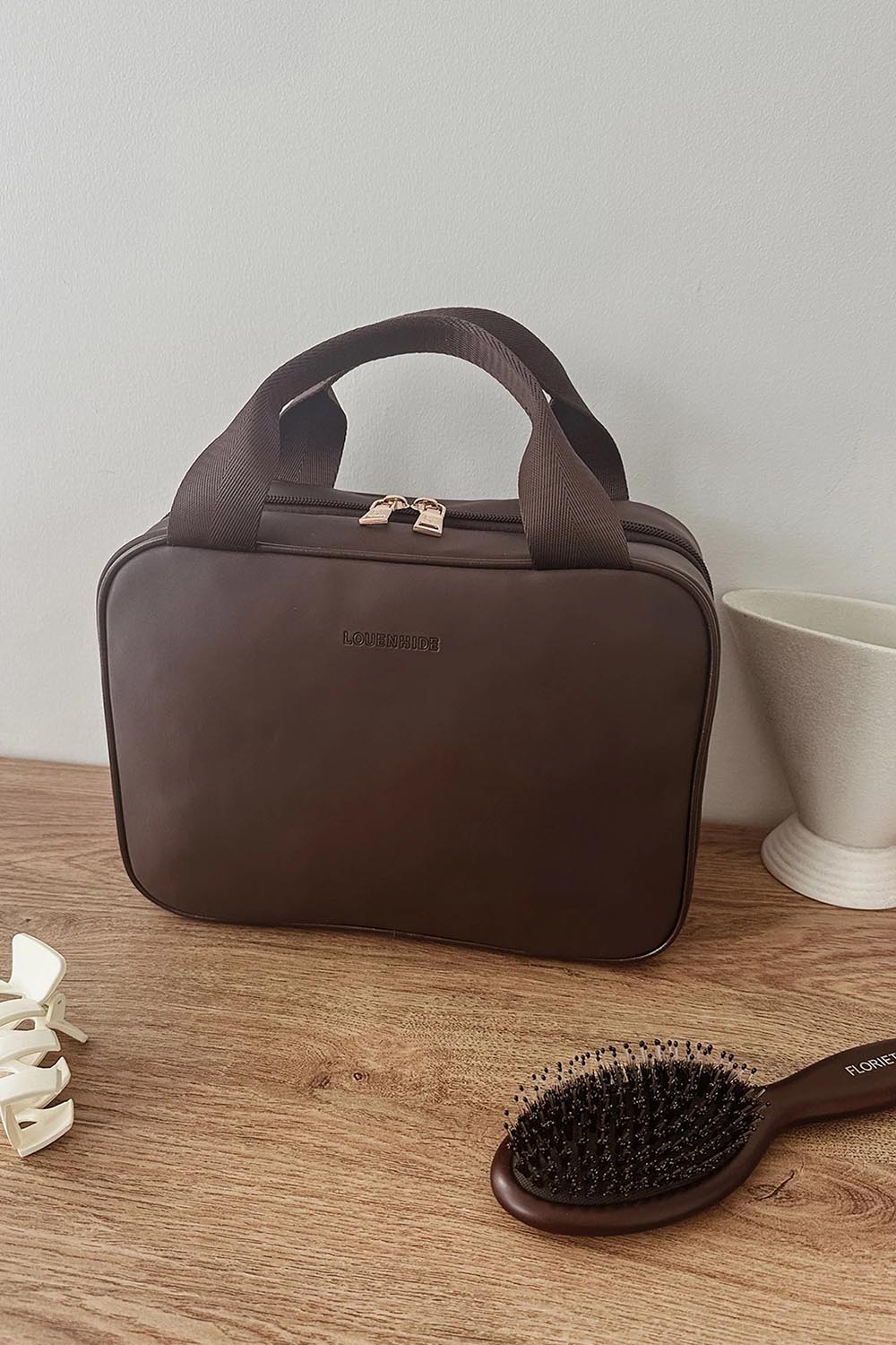 Kenya Cosmetic Bag – Chocolate
