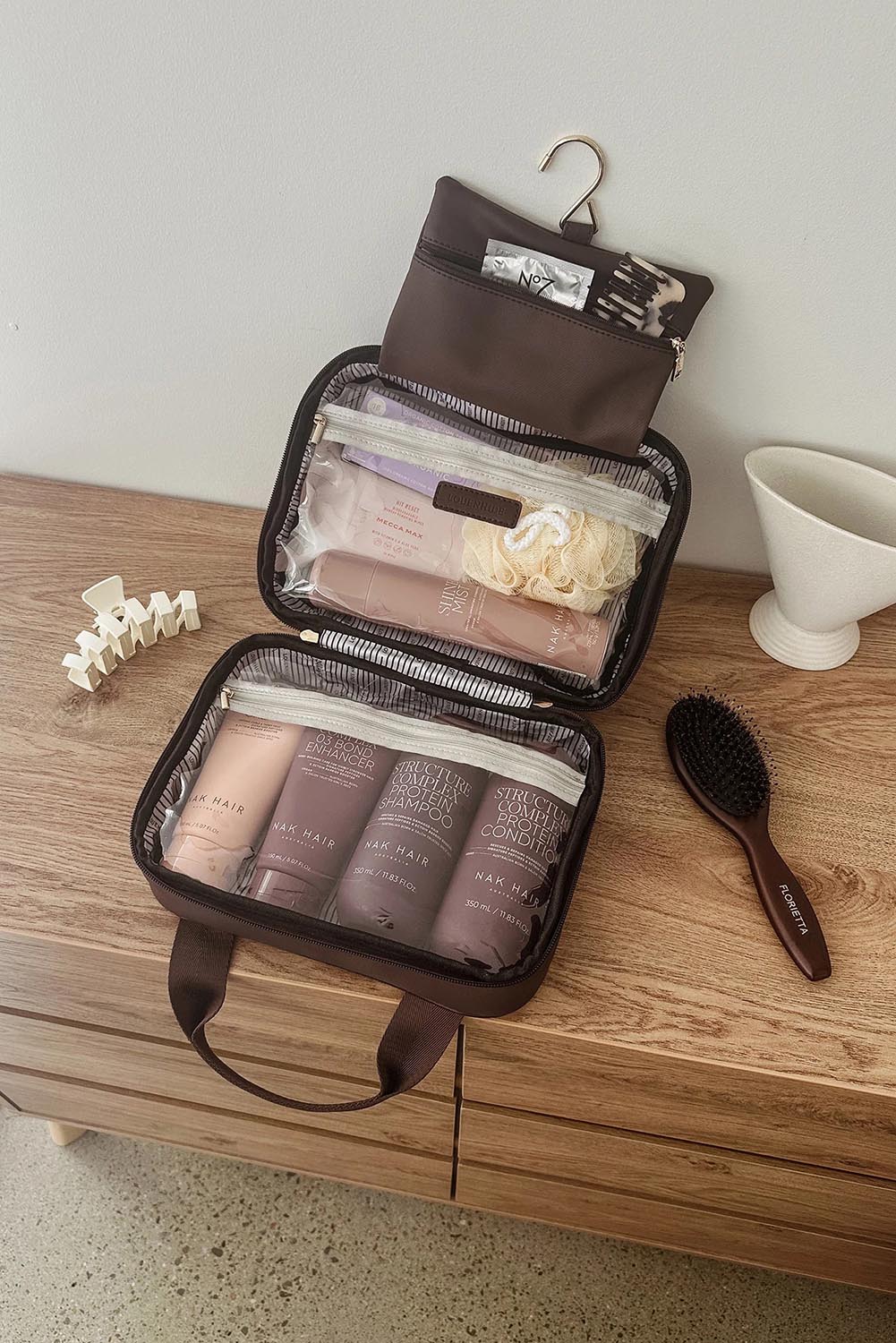 Kenya Cosmetic Bag – Chocolate