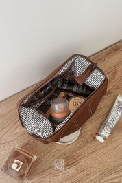 Albie Cosmetic Case – Cognac