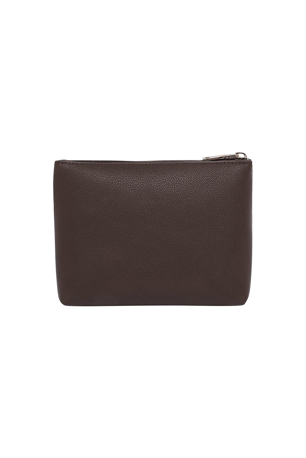 Product shot of The Everyday Pouch in colour Chocolate, from the back
