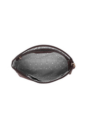 Product shot of The Everyday Pouch in colour Chocsuede, detail