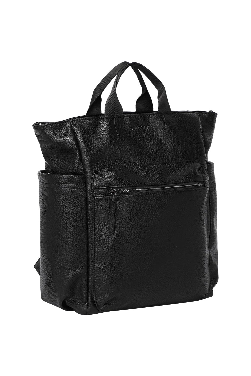 Product shot of the Bronx Backpack in colour Black (Black), detail