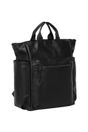 Product shot of the Bronx Backpack in colour Black (Black), detail