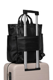 Product shot of the Bronx Backpack in colour Black (Black), detail