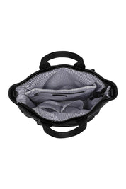 Product shot of the Bronx Backpack in colour Black (Black), detail