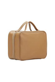 Product shot of the Baby Emma Cosmetic Case in colour Camel, detail