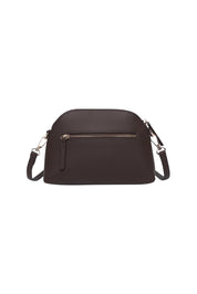 Product shot of the Alison Crossbody Handbag in colour Chocolate, from the back
