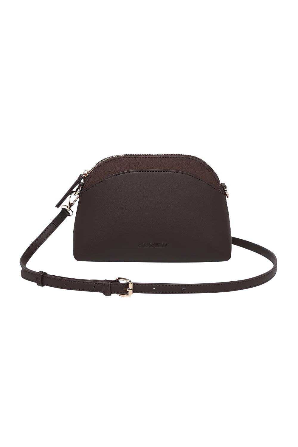 Product shot of the Alison Crossbody Handbag in colour Chocolate, from the front