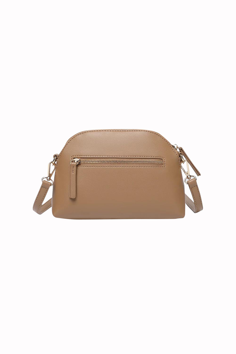 Product shot of the Alison Crossbody Handbag in colour Honey, from the back