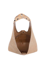 Hailey Suedette Shoulder Bag – Blonde