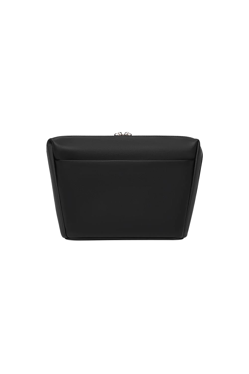 Product shot of the Vanessa Cosmetic Case in colour Black (Black), from the back