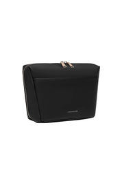 Product shot of the Vanessa Cosmetic Case in colour Black (Black), detail