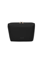 Product shot of the Vanessa Cosmetic Case in colour Black (Black), from the front