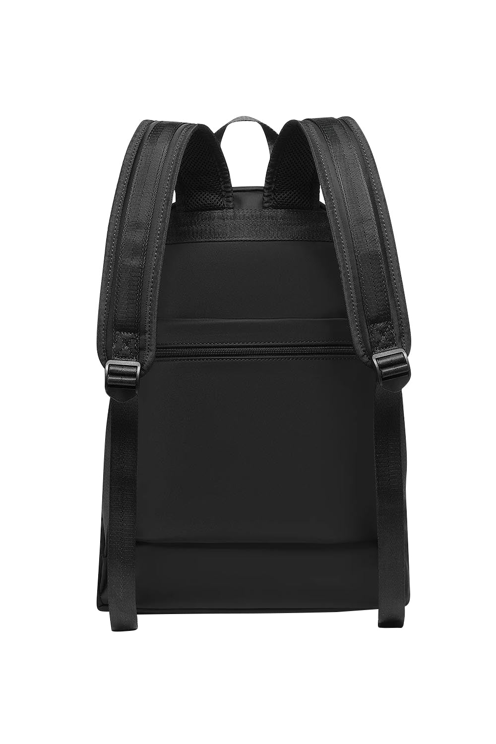 Product shot of the Carter Backpack in colour Black (Black), from the back