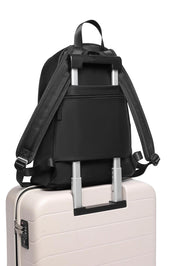 Product shot of the Carter Backpack in colour Black (Black), detail