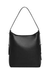 Product shot of the Audrey Shoulder Bag in colour Black (Black), from the back