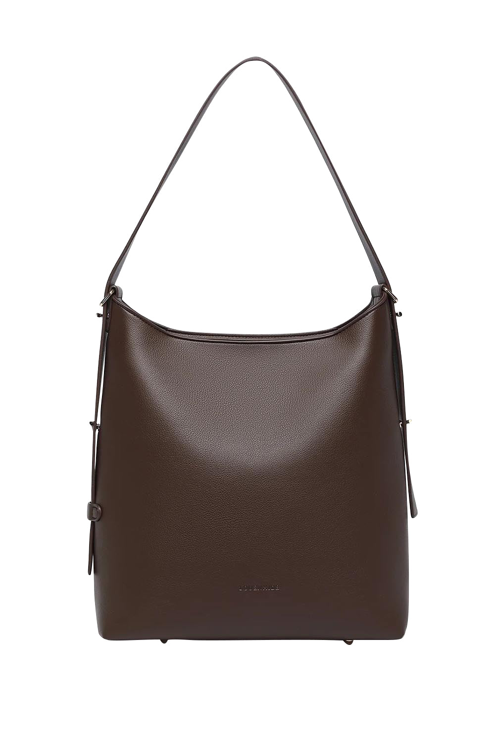 Product shot of the Audrey Shoulder Bag in colour Chocolate, from the front