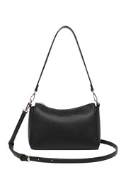 Product shot of the Dana Shoulder Bag in colour Black (Black), from the front