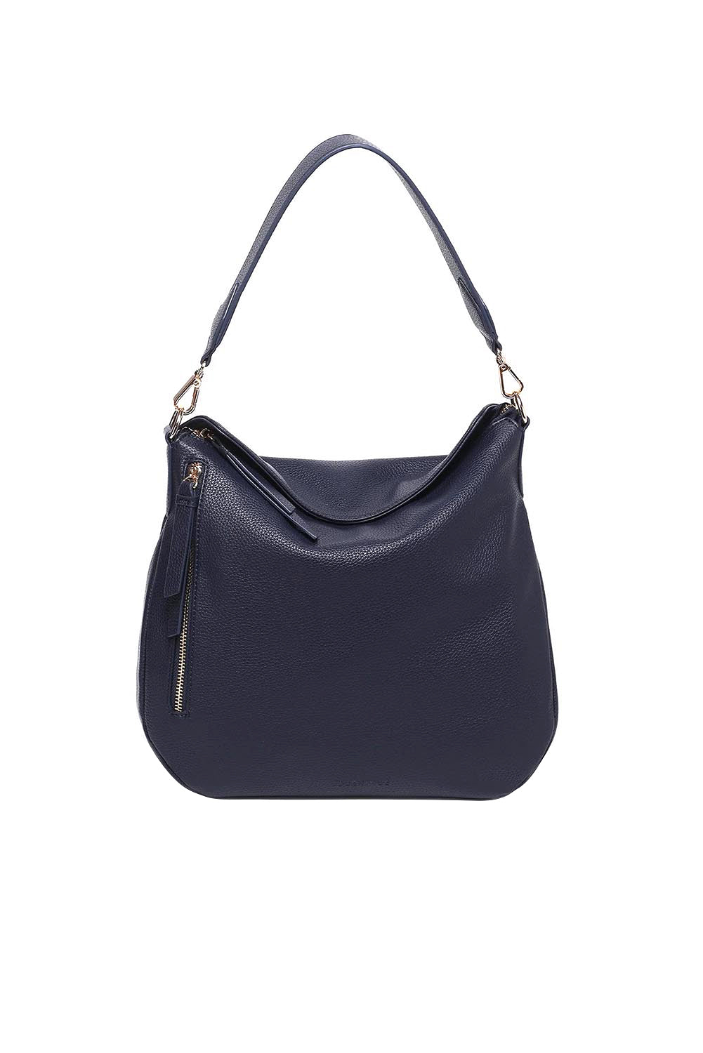 Product shot of the Nadia Shoulder Bag - Navy in colour Navy, showing detail
