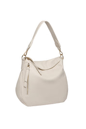 Product shot of the Nadia Shoulder Bag in colour Vanilla, detail