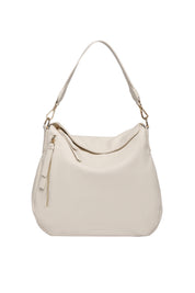 Product shot of the Nadia Shoulder Bag in colour Vanilla, detail