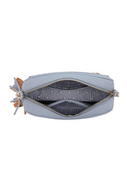 Product shot of the Jacinta Gia Crossbody Bag in colour Cloudblue (Blue), detail