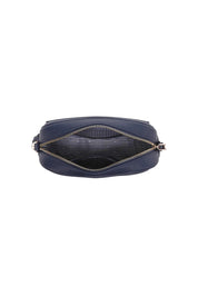 Product shot of the Jacinta Gia Crossbody Bag - Navy in colour Navy, showing detail
