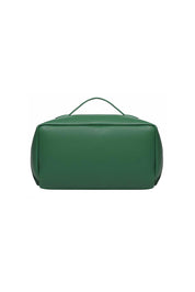 Product shot of the Orion Cosmetic Bag - Green in colour Green, from the back