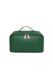 Product shot of the Orion Cosmetic Bag - Green in colour Green, from the front