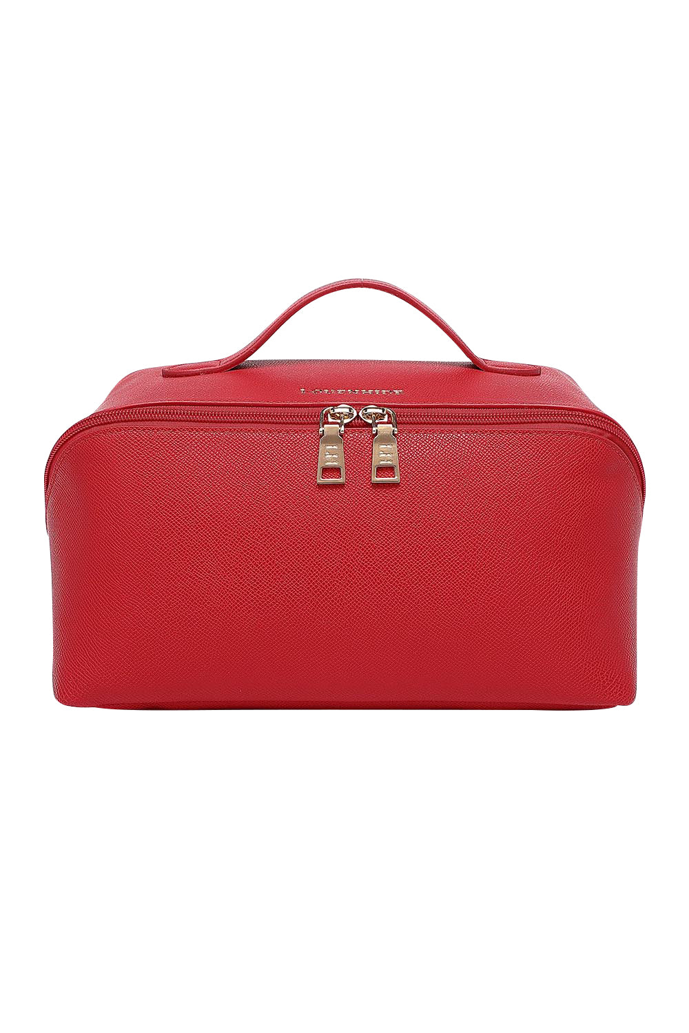 Product shot of the Orion Cosmetic Case in colour Red (Red), from the front