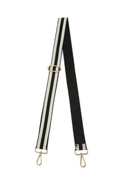 Product shot of the Alexis Travel Bag in colour Blackstrip (Black), detail