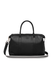Product shot of the Alexis Travel Bag in colour Blackstrip (Black), detail