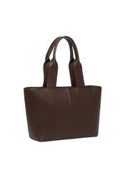 Product shot of the Henley Tote Bag in colour Chocolate, detail