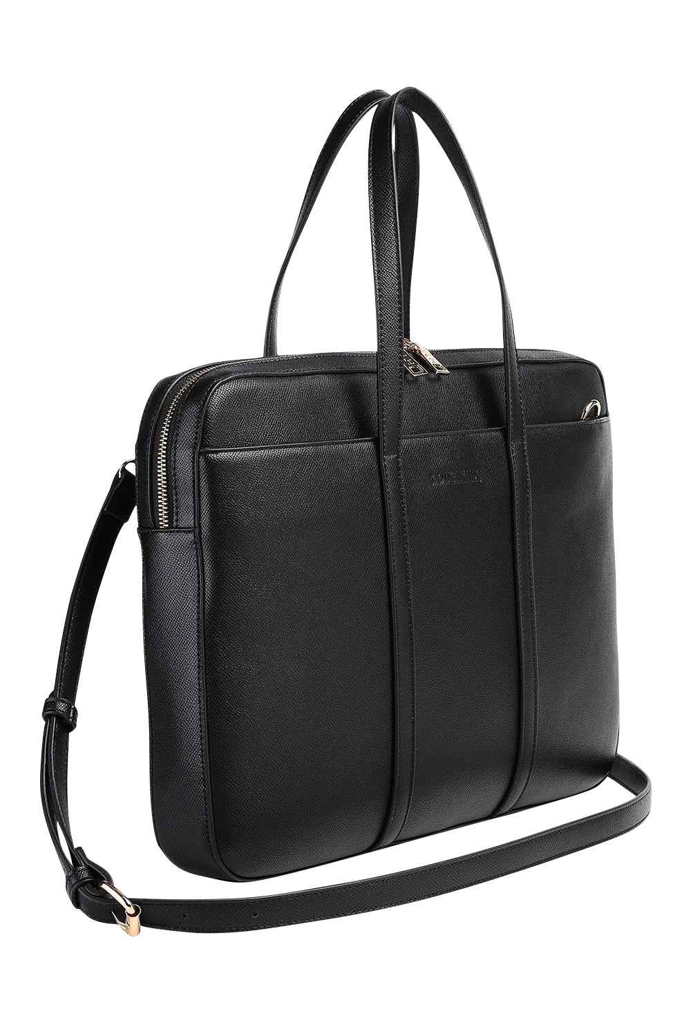 Product shot of the Orleans Laptop Bag in colour Black (Black), detail