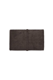 Product shot of the Carla Suedette Jewellery Sleeve - Chocolatesuede in colour Chocolatesuede, from the back