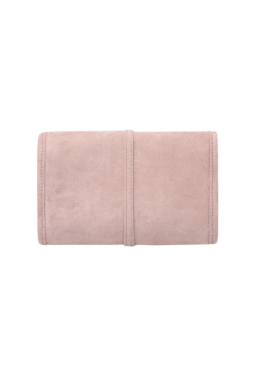 Product shot of the Carla Suedette Jewellery Sleeve - Palepinksuede in colour Palepinksuede, from the back