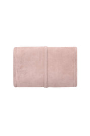Product shot of the Carla Suedette Jewellery Sleeve - Palepinksuede in colour Palepinksuede, from the back