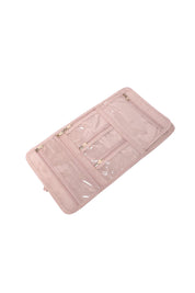 Product shot of the Carla Suedette Jewellery Sleeve - Palepinksuede in colour Palepinksuede, showing detail