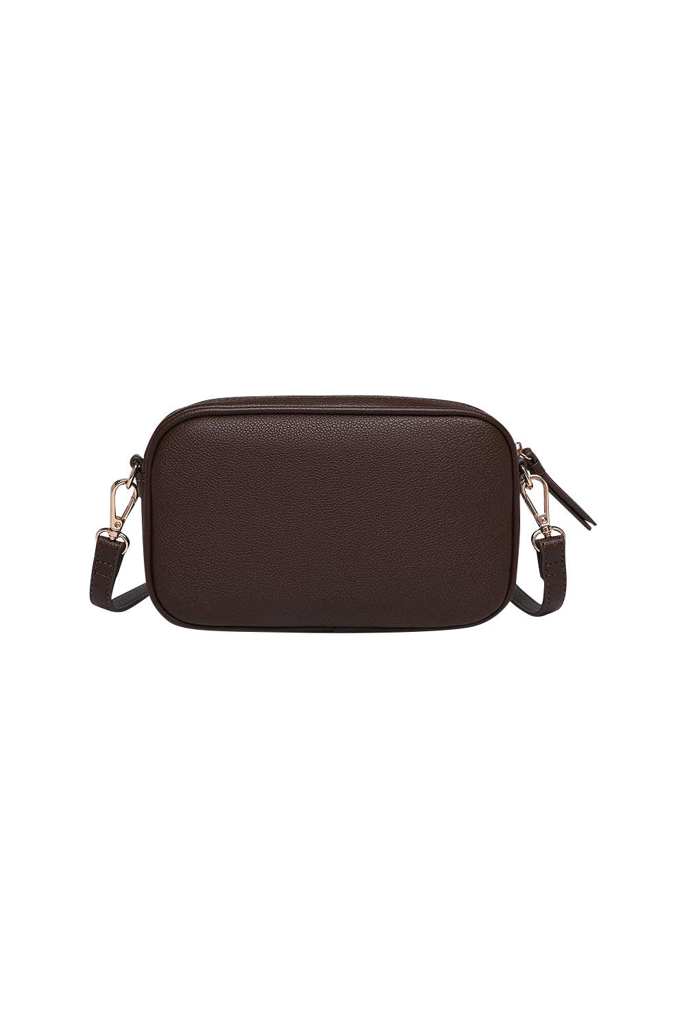 Product shot of the Bianca Crossbody Bag in colour Chocolate, from the back