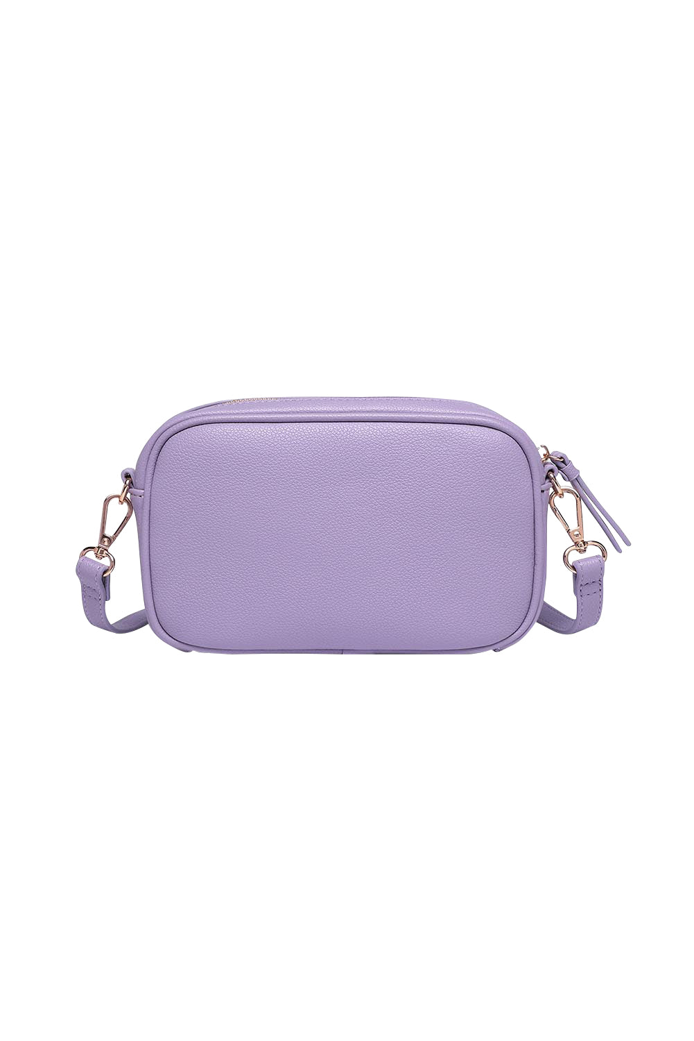 Product shot of the Bianca Crossbody Bag in colour Lilac (Purple), from the back